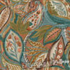A close up of Orange and Green Foliage Leaves Wallpaper