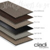 Graphic showing the 6 different colour options of the Cladi Akhupanel Acoustic Wall Panels in South Africa.