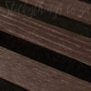 Close up of the Dark Walnut Acoustic Slat Wall Panel veneer on our Akhupanel