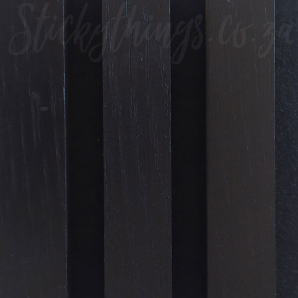Close up of the 3D Charcoal Black Acoustic Wall Panel