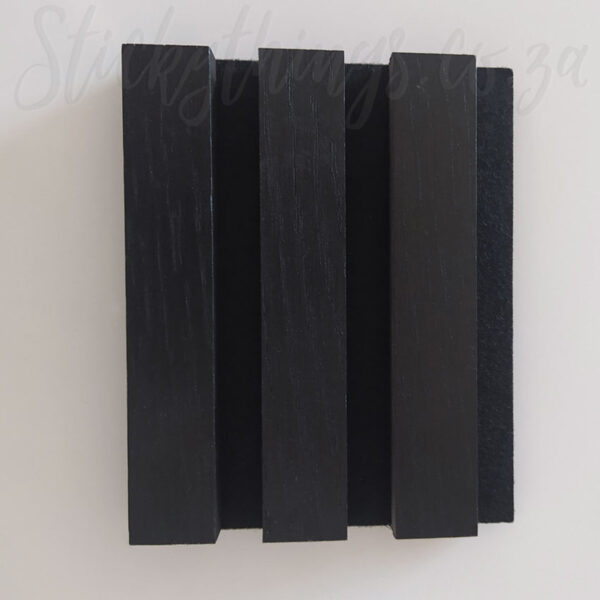 12cm Midnight Ebony Acoustic Slat Panel Sample